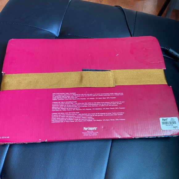 Pier 1 Imports vintage new Sari Patchwork Table Runner - Picture 3 of 4